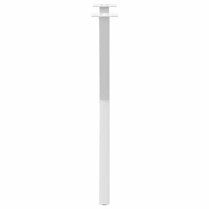 Dining Table Legs X-Shaped 2 pcs White 50x(72-73) cm Steel