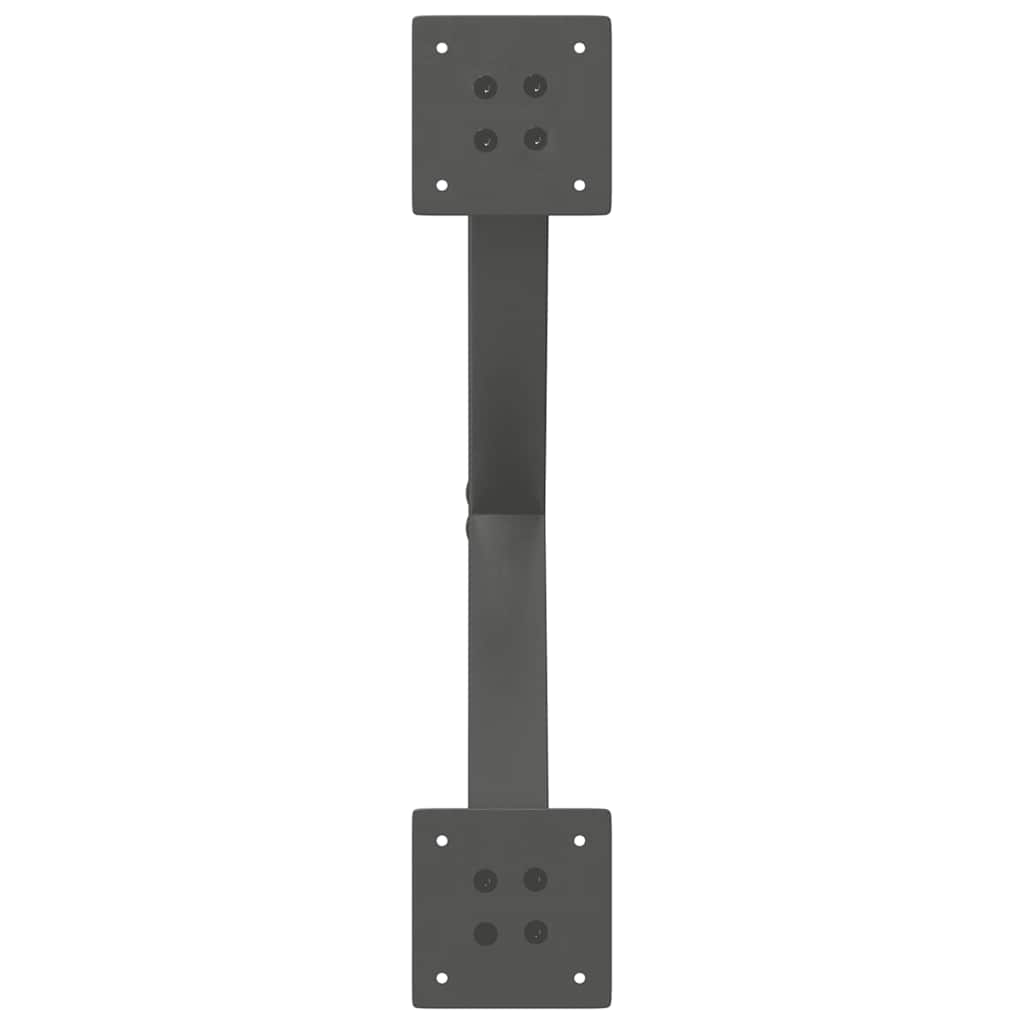 Dining Table Legs X-Shaped 2 pcs Anthracite 50x(72-73) cm Steel