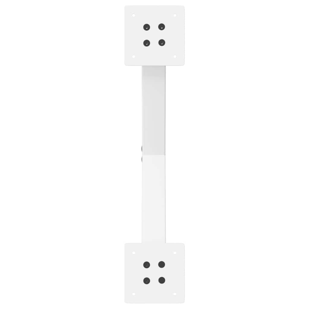 Dining Table Legs X-Shaped 2 pcs White 57x(72-73) cm Steel