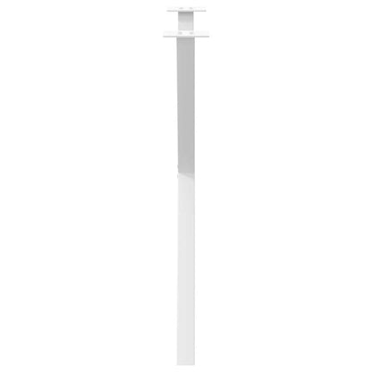 Dining Table Legs X-Shaped 2 pcs White 70x(72-73) cm Steel