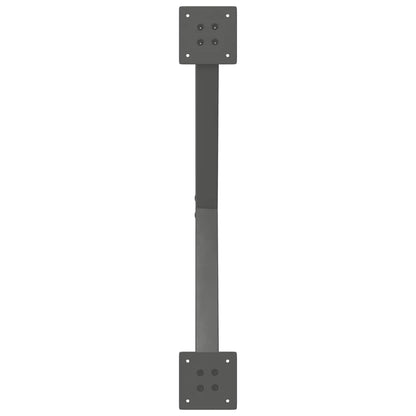 Dining Table Legs X-Shaped 2 pcs Anthracite 70x(72-73) cm Steel