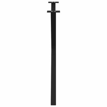 Dining Table Legs X-Shaped 2 pcs Black 90x(72-73) cm Steel