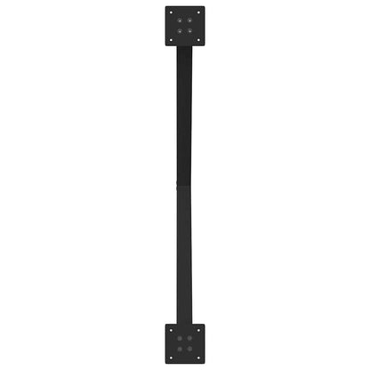 Dining Table Legs X-Shaped 2 pcs Black 90x(72-73) cm Steel