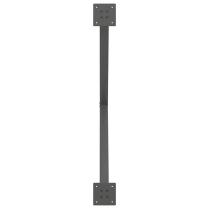 Dining Table Legs X-Shaped 2 pcs Anthracite 90x(72-73) cm Steel