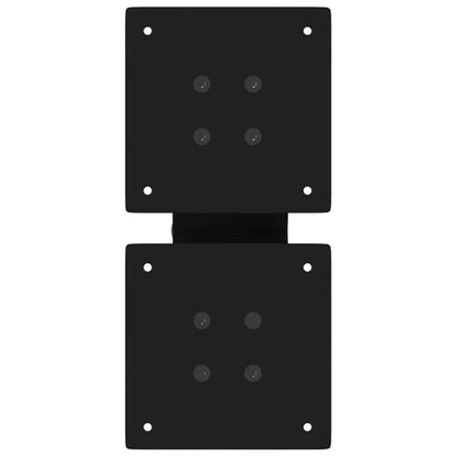 Coffee Table Legs X-Shaped 2 pcs Black 30x(30-31) cm Steel