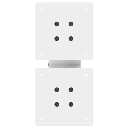 Coffee Table Legs X-Shaped 2 pcs White 30x(30-31) cm Steel