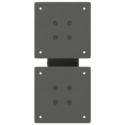 Coffee Table Legs X-Shaped 2 pcs Anthracite 30x(30-31) cm Steel