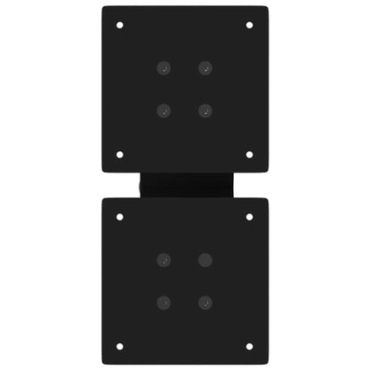 Coffee Table Legs X-Shaped 2 pcs Black 40x(30-31) cm Steel