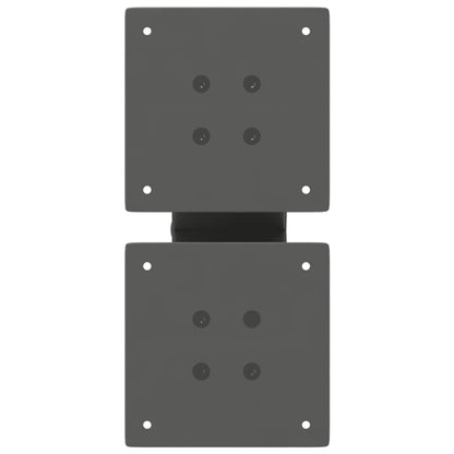 Coffee Table Legs X-Shaped 2 pcs Anthracite 40x(30-31) cm Steel