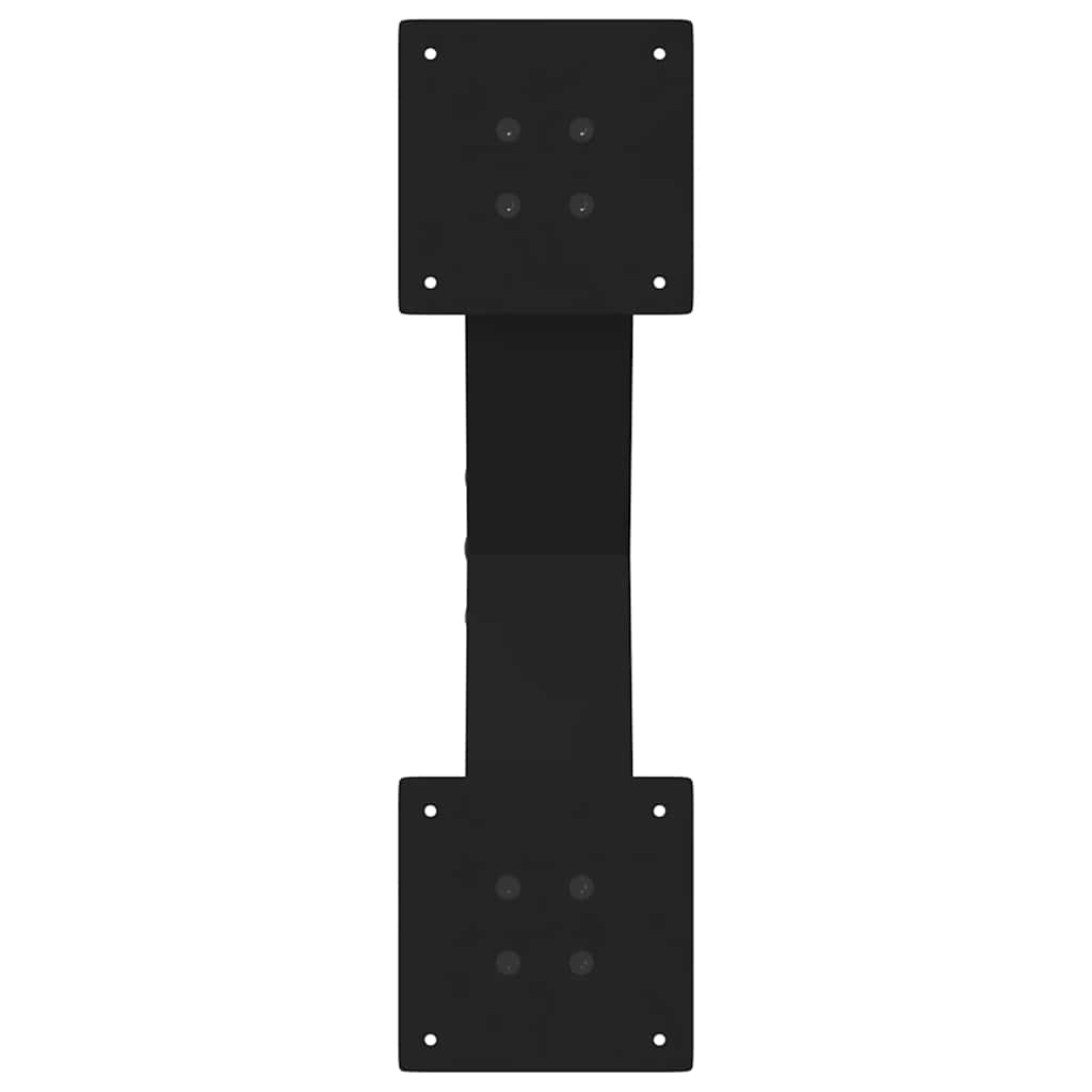 Coffee Table Legs X-Shaped 2 pcs Black 50x(30-31) cm Steel