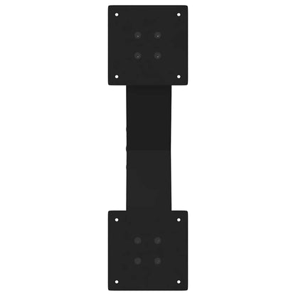 Coffee Table Legs X-Shaped 2 pcs Black 50x(30-31) cm Steel