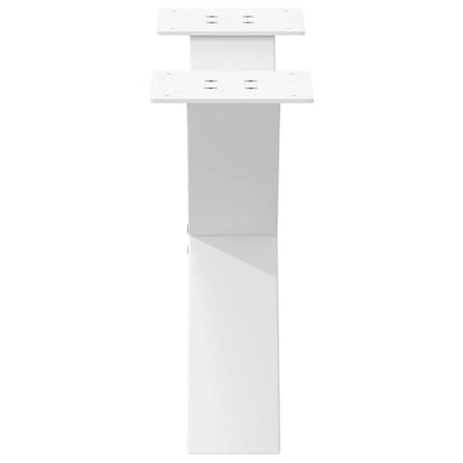 Coffee Table Legs X-Shaped 2 pcs White 50x(30-31) cm Steel