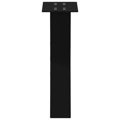 Coffee Table Legs X-Shaped 2 pcs Black 28x(42-43) cm Steel