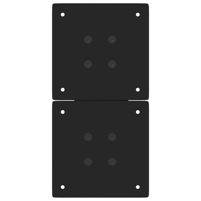Coffee Table Legs X-Shaped 2 pcs Black 28x(42-43) cm Steel