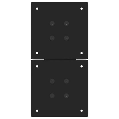 Coffee Table Legs X-Shaped 2 pcs Black 38x(42-43) cm Steel
