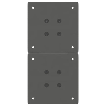 Coffee Table Legs X-Shaped 2 pcs Anthracite 38x(42-43) cm Steel