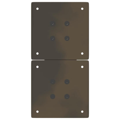 Coffee Table Legs X-Shaped 2 pcs Natural Steel 38x(42-43) cm Steel