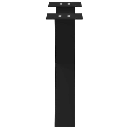 Coffee Table Legs X-Shaped 2 pcs Black 60x(42-43) cm Steel