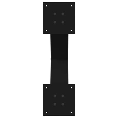 Coffee Table Legs X-Shaped 2 pcs Black 60x(42-43) cm Steel