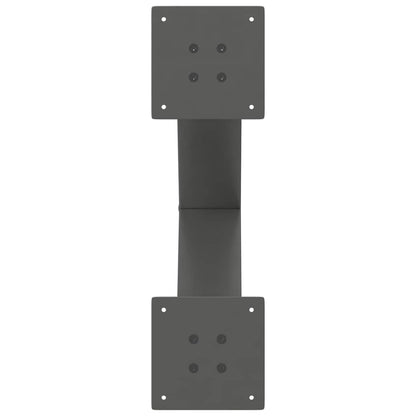 Coffee Table Legs X-Shaped 2 pcs Anthracite 60x(42-43) cm Steel