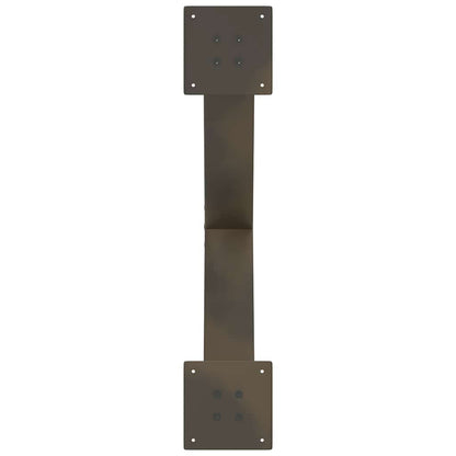 Coffee Table Legs X-Shaped 2 pcs Natural Steel 70x(42-43) cm Steel