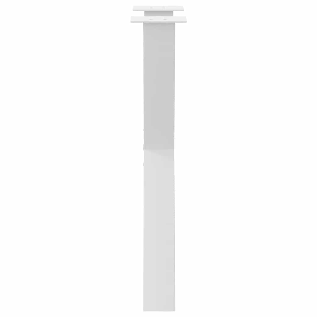 Dining Table Legs X-Shaped 2 pcs White 50x(72-73) cm Steel