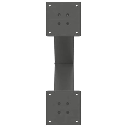 Dining Table Legs X-Shaped 2 pcs Anthracite 50x(72-73) cm Steel