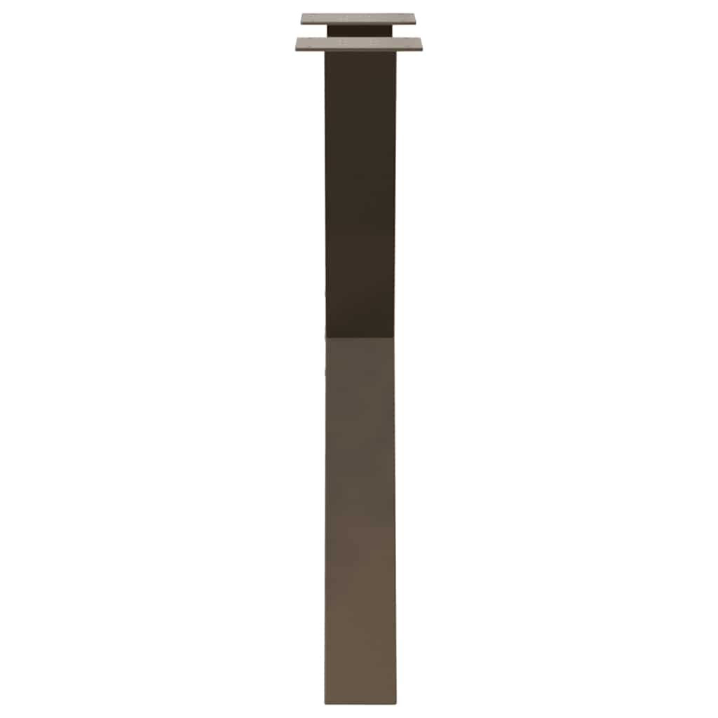 Dining Table Legs X-Shaped 2 pcs Natural Steel 50x(72-73) cm Steel