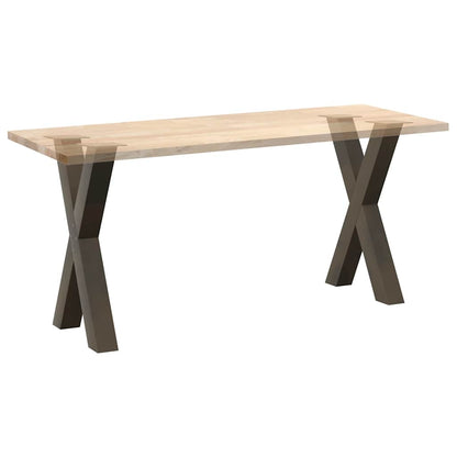 Dining Table Legs X-Shaped 2 pcs Natural Steel 50x(72-73) cm Steel