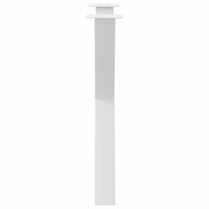 Dining Table Legs X-Shaped 2 pcs White 70x(72-73) cm Steel