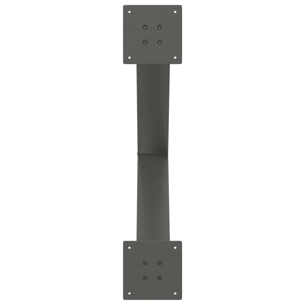 Dining Table Legs X-Shaped 2 pcs Anthracite 70x(72-73) cm Steel