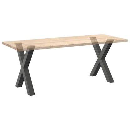 Dining Table Legs X-Shaped 2 pcs Anthracite 70x(72-73) cm Steel