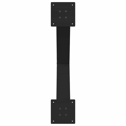 Dining Table Legs X-Shaped 2 pcs Black 80x(72-73) cm Steel