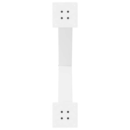 Dining Table Legs X-Shaped 2 pcs White 80x(72-73) cm Steel