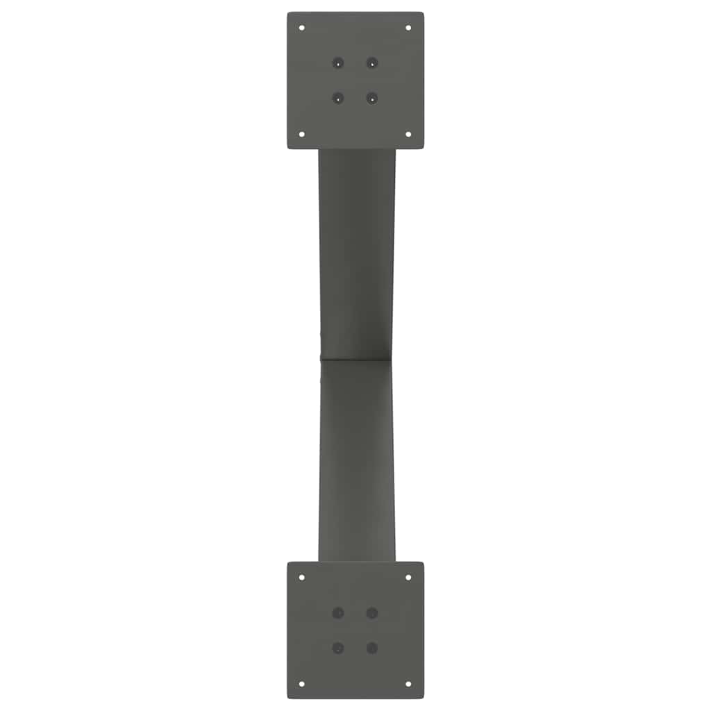 Dining Table Legs X-Shaped 2 pcs Anthracite 80x(72-73) cm Steel