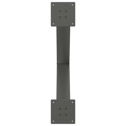 Dining Table Legs X-Shaped 2 pcs Anthracite 80x(72-73) cm Steel