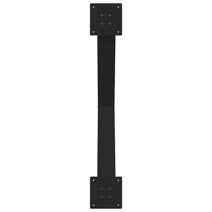 Dining Table Legs X-Shaped 2 pcs Black 90x(72-73) cm Steel