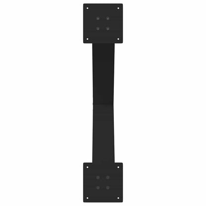 Dining Table Legs X-Shaped 3 pcs Black 80x(72-73) cm Steel