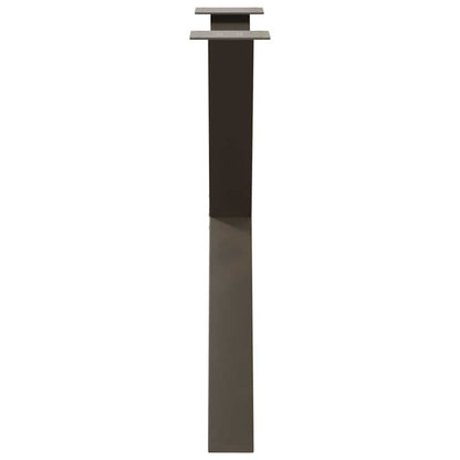 Dining Table Legs X-Shaped 3 pcs Natural Steel 80x(72-73) cm Steel