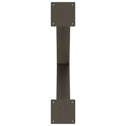 Dining Table Legs X-Shaped 3 pcs Natural Steel 80x(72-73) cm Steel