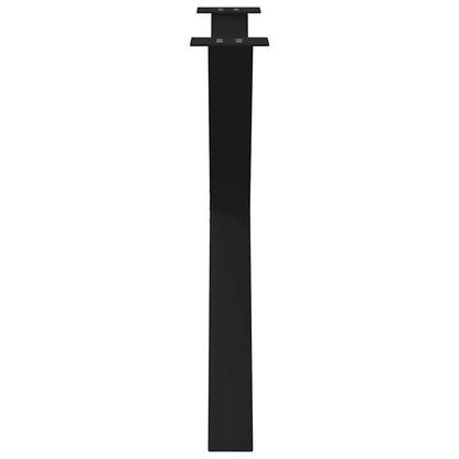 Dining Table Legs X-Shaped 3 pcs Black 90x(72-73) cm Steel