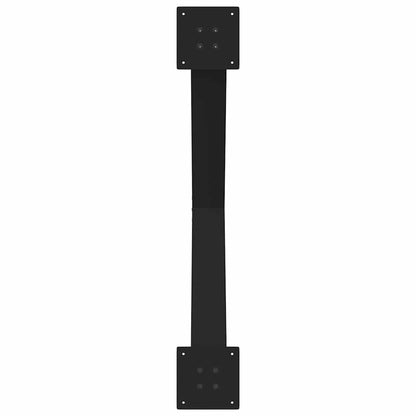 Dining Table Legs X-Shaped 3 pcs Black 90x(72-73) cm Steel