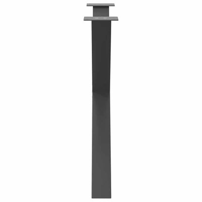 Dining Table Legs X-Shaped 3 pcs Anthracite 90x(72-73) cm Steel