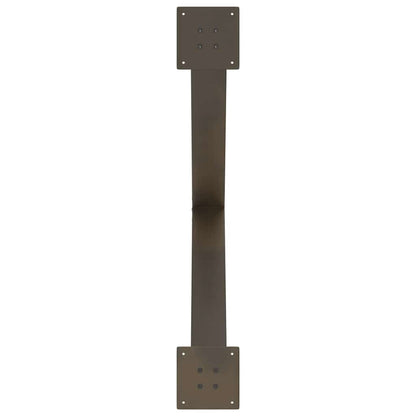 Dining Table Legs X-Shaped 3 pcs Natural Steel 90x(72-73) cm Steel