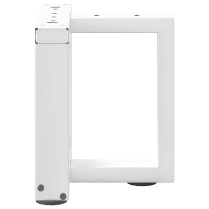 Coffee Table Legs T-Shaped 2 pcs White 30x25x(30-31) cm Steel