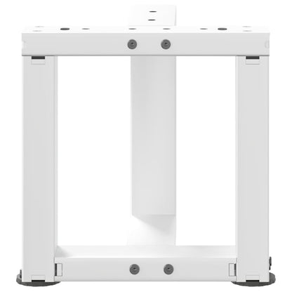 Coffee Table Legs T-Shaped 2 pcs White 30x25x(30-31) cm Steel