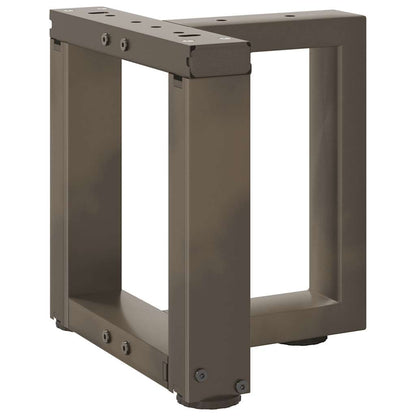 Coffee Table Legs T-Shaped 2 pcs Black 30x25x(30-31) cm Steel