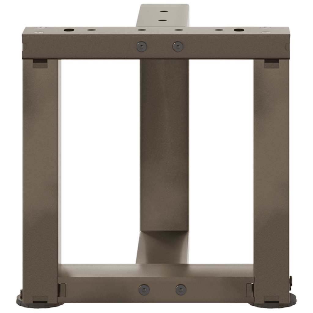 Coffee Table Legs T-Shaped 2 pcs Black 30x25x(30-31) cm Steel