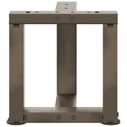 Coffee Table Legs T-Shaped 2 pcs Black 30x25x(30-31) cm Steel