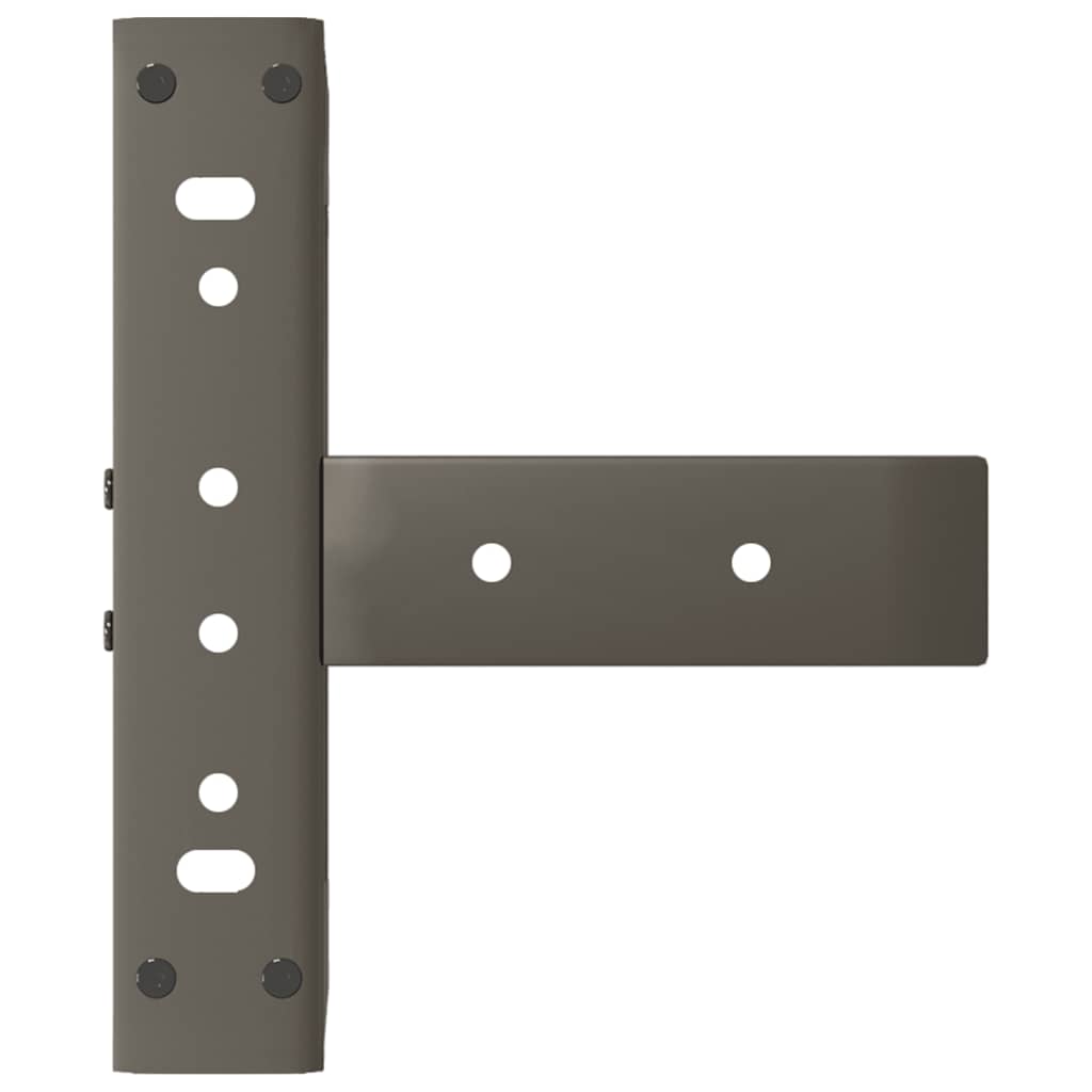 Coffee Table Legs T-Shaped 2 pcs Black 30x25x(30-31) cm Steel